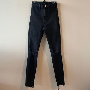 Zara super high waisted skinny jeans